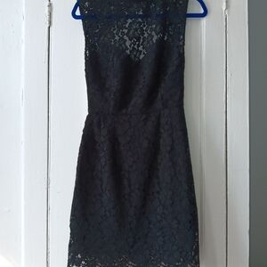 SANDRO DRESS. BLACK LACE. SIZE 2